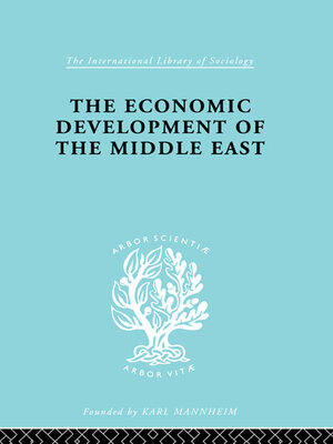 cover image of The Economic Development of the Middle East